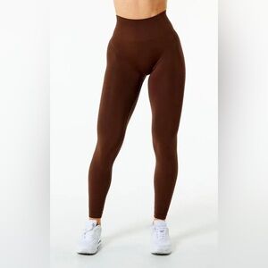 Alphalete Amplify Rich Brown Leggings size S